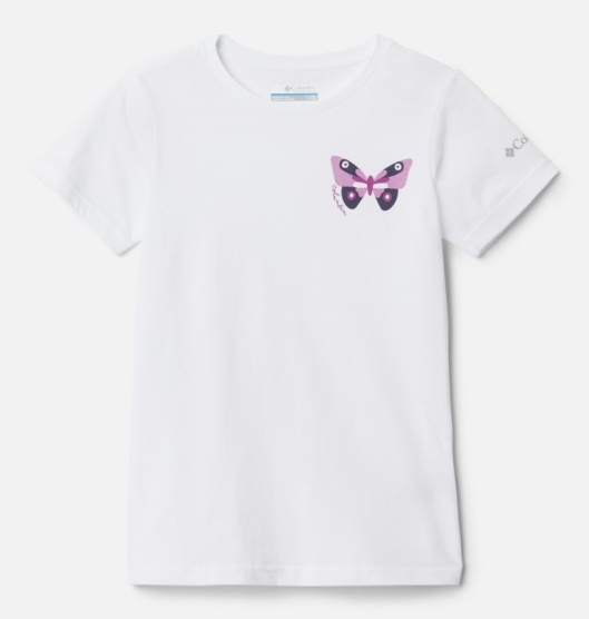 Columbia Sweet Pines Kids' T-Shirt White | 489-ABJCML