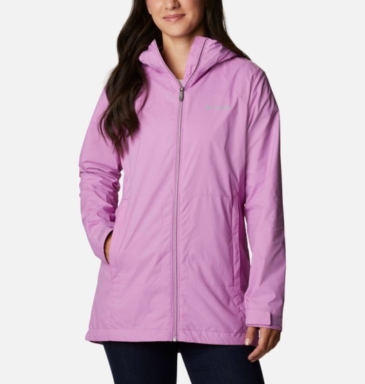 Columbia Switchback Women's Rain Jacket Pink | 143-GUZMBA