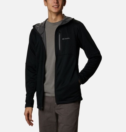 Columbia Tech Trail Men's Hoodies Black | 341-TGLSFI