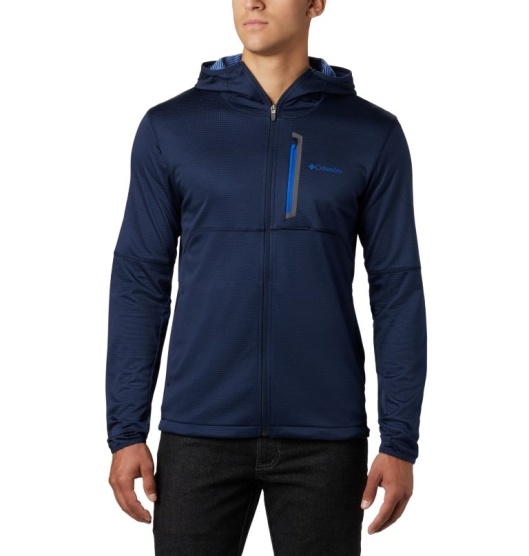 Columbia Tech Trail Men's Hoodies Navy | 639-FVZEBI