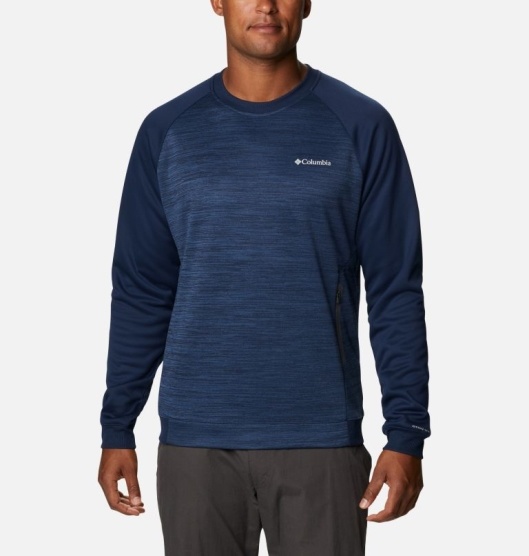 Columbia Tech Trail Men's Hoodies Navy | 694-ZXJWBP