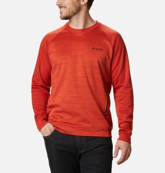 Columbia Tech Trail Men's Hoodies Red | 751-EMUIXS