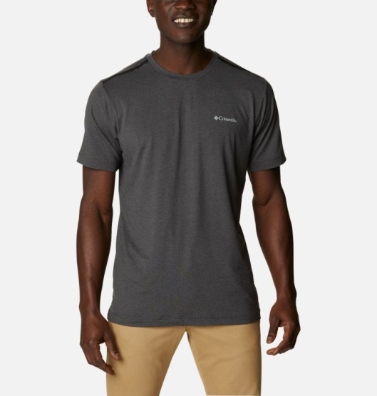 Columbia Tech Trail Men's T-Shirt Black | 578-IZHGJD