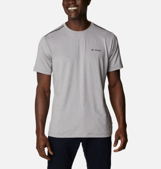 Columbia Tech Trail Men's T-Shirt Grey | 318-PZFCVE