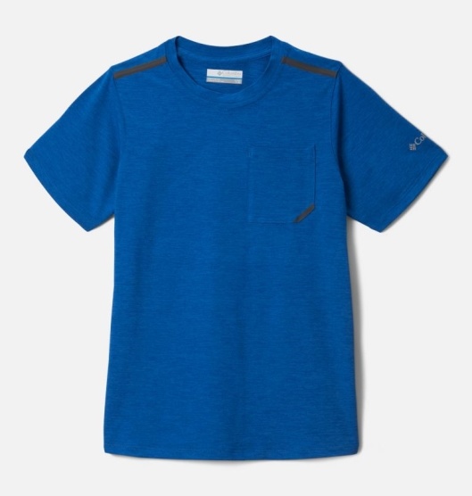 Columbia Tech Trek Kids' Shirts Blue | 936-ZPDCSJ