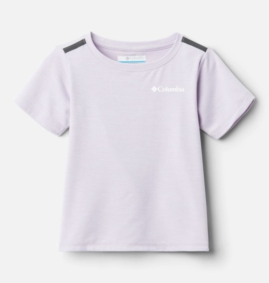 Columbia Tech Trek Kids' Shirts Pink | 075-OALRNE