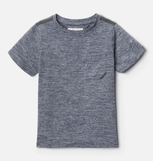 Columbia Tech Trek Kids' T-Shirt Navy | 865-XMFQLD