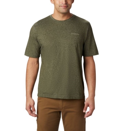 Columbia Thistletown Park Men's T-Shirt Green | 132-ESLMRZ