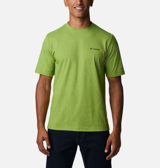 Columbia Thistletown Park Men's T-Shirt Green | 278-BEKWDS