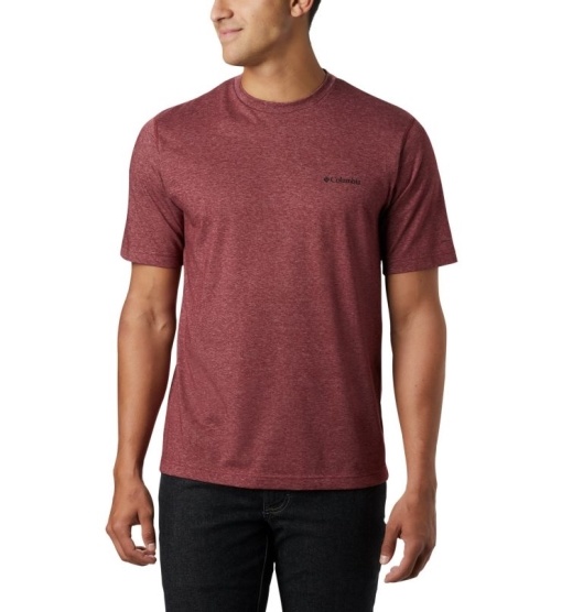 Columbia Thistletown Park Men's T-Shirt Red | 359-IAKPCB