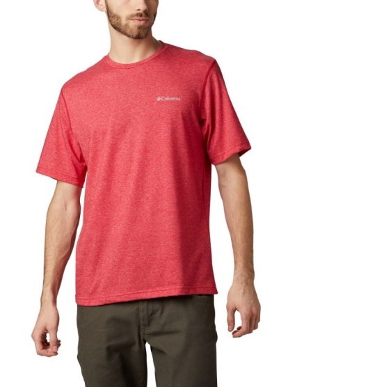 Columbia Thistletown Park Men's T-Shirt Red | 628-QKRZBI