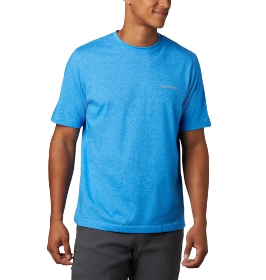 Columbia Thistletown Park Men's T-Shirt Blue | 835-IGUYJT