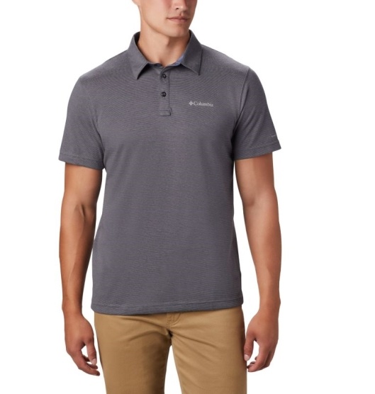 Columbia Thistletown Ridge Men's Polo Grey Black | 509-LRACYU