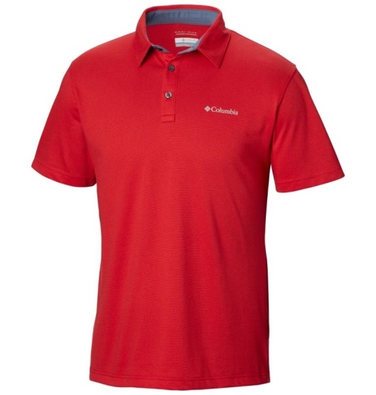 Columbia Thistletown Ridge Men's Polo Red | 546-WDLQEC