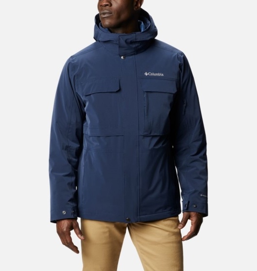 Columbia Thurston Hills Men's Interchange 3 In 1 Jacket Navy | 650-XFOEBM