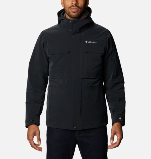 Columbia Thurston Hills Men's Interchange 3 In 1 Jacket Black | 823-YXBCJT