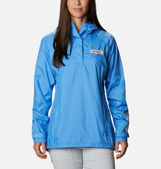 Columbia Tidal Spray II Women's Windbreaker Blue Yellow | 541-OXKCDE