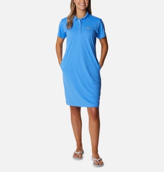 Columbia Tidal Tee Women's Dresses Blue | 672-TLRUOB