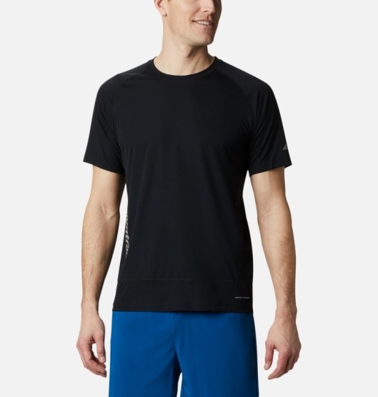 Columbia Titan Ultra II Men's T-Shirt Black | 478-ZEIBQP