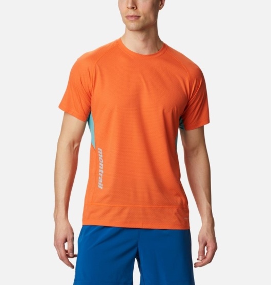 Columbia Titan Ultra II Men's T-Shirt Orange | 617-CRGYMJ