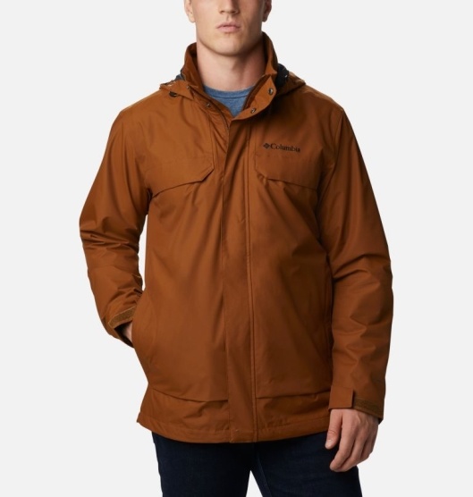 Columbia Trail Men's Softshell Jacket Brown | 087-IZBRMP