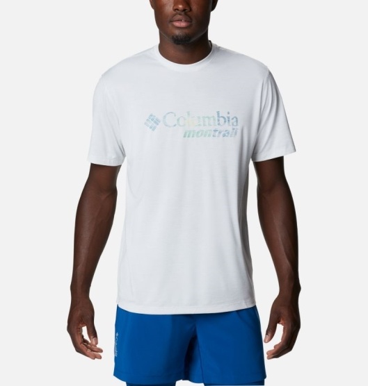 Columbia Trinity Trail Men's T-Shirt White | 195-VCFBKS