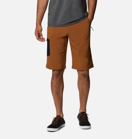 Columbia Triple Canyon Men's Shorts Brown Black | 128-KHJDNZ