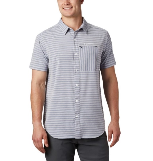 Columbia Twisted Creek II Men's Shirts Navy | 150-EOQJCG