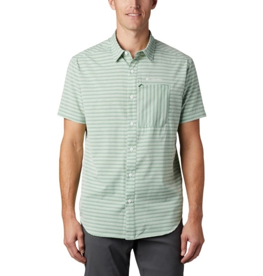 Columbia Twisted Creek II Men's Shirts True Green | 381-IZBDYX