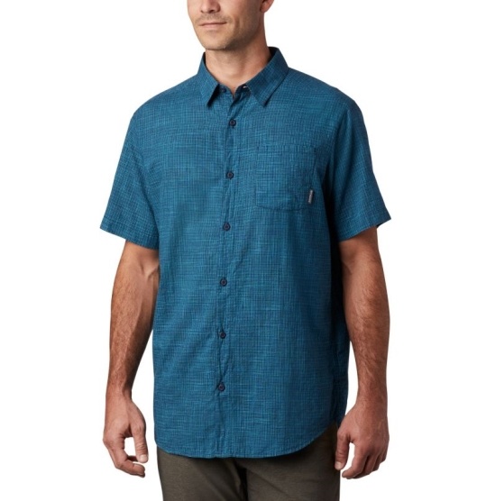 Columbia Under Exposure Men's Shirts Navy | 635-EITODP