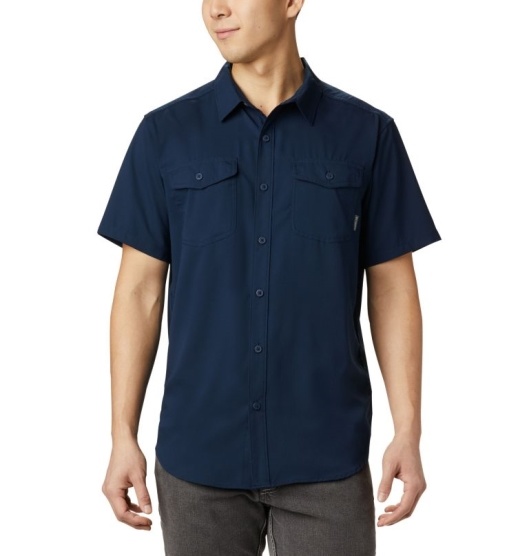 Columbia Utilizer II Men's Shirts Navy | 296-OXQGBM