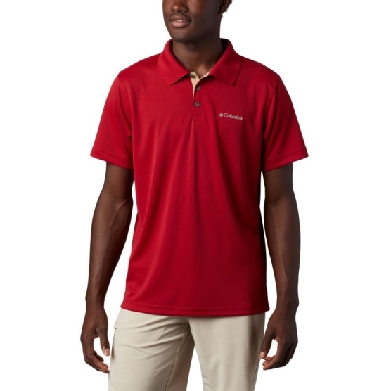 Columbia Utilizer Men's Polo Red | 935-UQGBIN