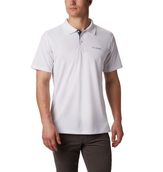 Columbia Utilizer Men's Polo White | 204-NOSWTE