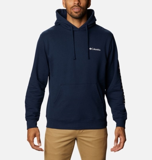 Columbia Viewmont II Men's Hoodies Navy White | 362-ZPITRX