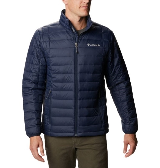 Columbia Voodoo Falls 590 Men's Down Jacket Navy | 145-GUZPNO