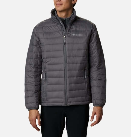 Columbia Voodoo Falls 590 Men's Down Jacket Grey | 403-UTCOIQ