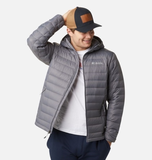 Columbia Voodoo Falls 590 Men's Puffer Jacket Grey | 470-OGXVHS