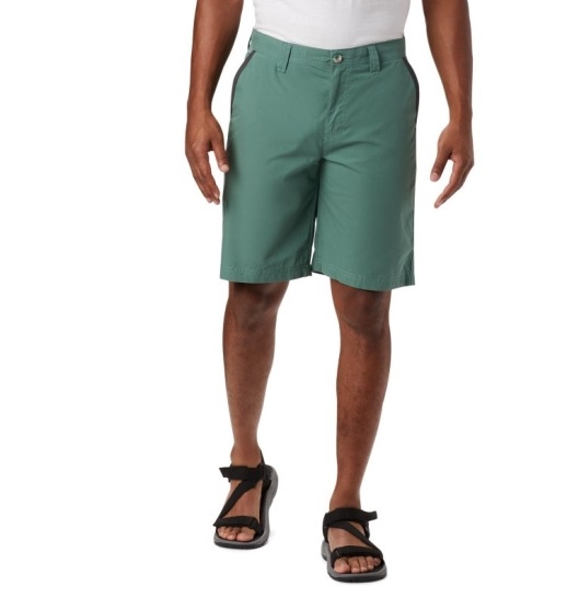 Columbia Washed Out Men's Shorts Green | 724-TVNYLB