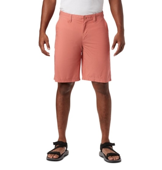 Columbia Washed Out Men's Shorts Red | 627-QZEMRV