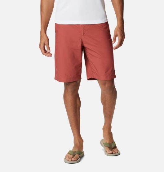 Columbia Washed Out Men's Shorts Red | 692-MQCIRL