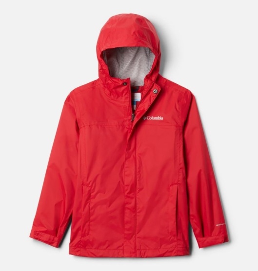 Columbia Watertight Kids' Waterproof Jacket Red | 937-NGZULY