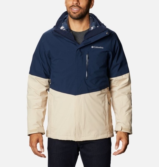 Columbia Wild Card Men's Interchange 3 In 1 Jacket Navy Khaki | 941-VUYCKO