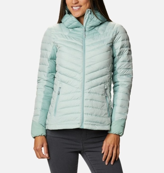 Columbia Windgates Women's Hooded Jacket Green | 812-HACVFK