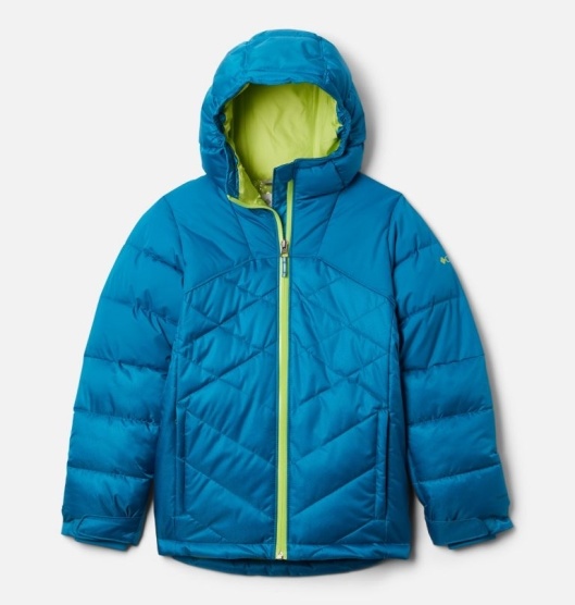 Columbia Winter Powder Kids' Winter Jacket Light Blue | 573-QBGEIN