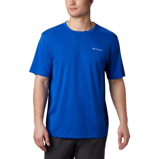 Columbia Zero Rules Men's T-Shirt Azul | 079-VBQKAX