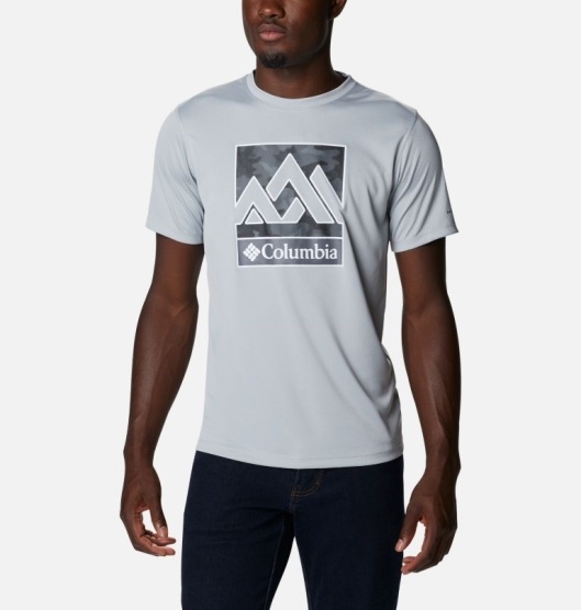 Columbia Zero Rules Men's T-Shirt Grey | 893-XLEDAS