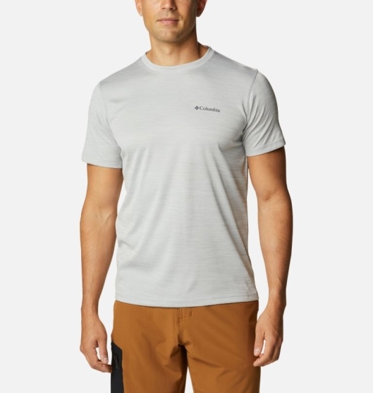 Columbia Zero Rules Men's T-Shirt Grey | 927-WSAQMI