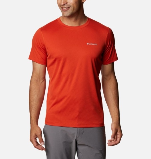 Columbia Zero Rules Men's T-Shirt Red | 425-CRZKAE