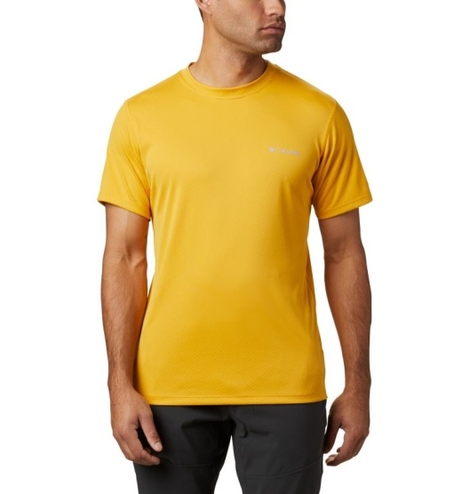 Columbia Zero Rules Men's T-Shirt Yellow | 028-CFBVHY